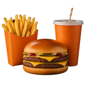 COMBO DOUBLE  CHEESE BURGER